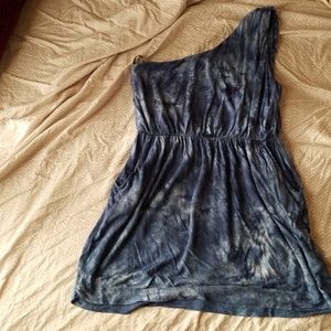 Tye Dye One Shoulder Dress / Top With Pockets!